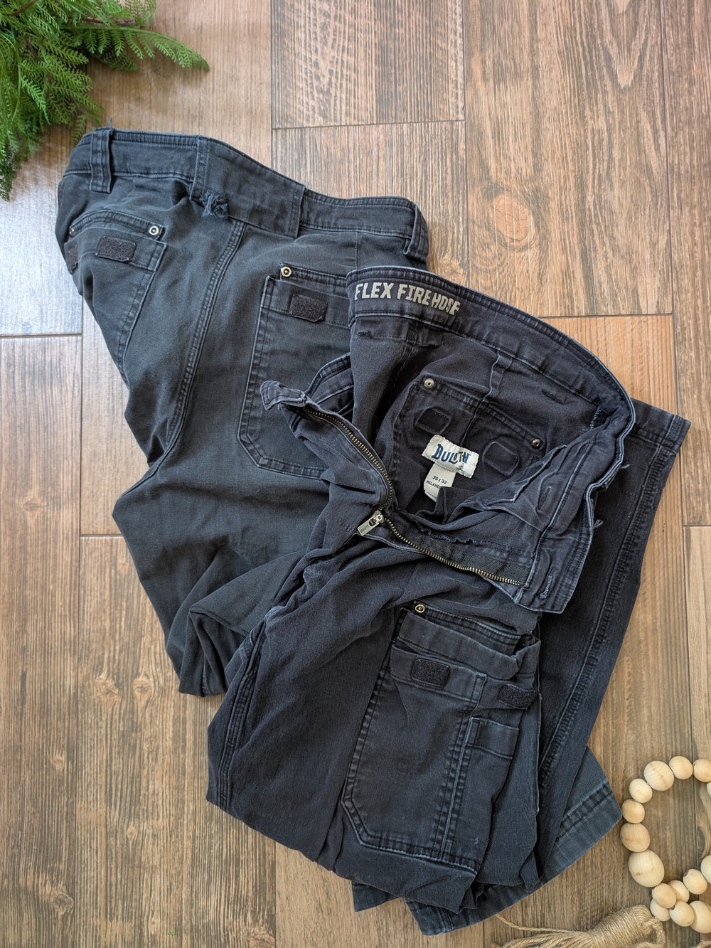 2 Pairs Duluth Trading Co Men’s Black Flex Firehose Work Pants